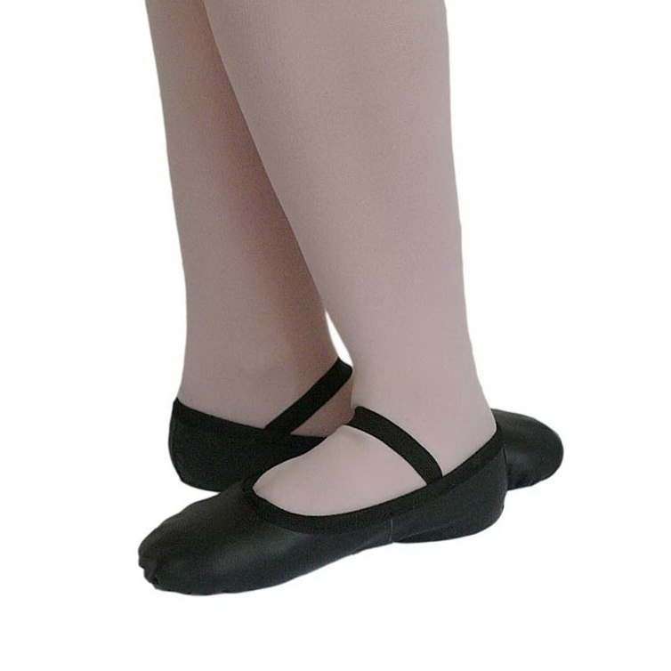 black dance slippers